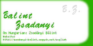 balint zsadanyi business card